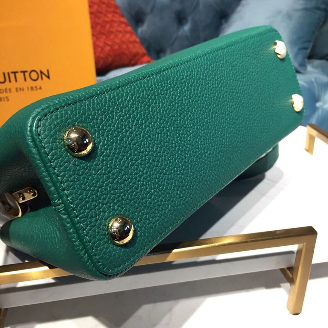 LV Capucines BB Taurillon And Python Green For Women, Shoulder And Crossbody Bags 10.6in/27cm LV